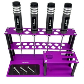 Nuofany Screwdrivers Organizers Screwdrivers Storage Rack Kit RC Tools Bulit-in Screw Tray Screw Driver Pliers for Hex Cross Screw Driver RC Tools Kit Organizers