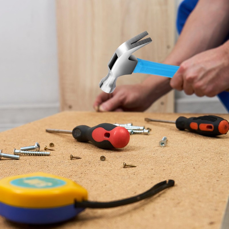 Claw Hammer with Comfort Grip Framing Hammer with Smooth Head