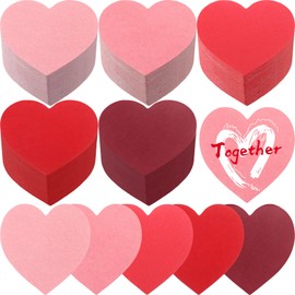 Tatuo 500 Pcs Valentine's Day Heart Cutouts Small 2'' Paper Hearts Cut Outs Heart Shaped Paper Die Cuts for Valentine's Day Bulletin Board Decor School Craft (Red Series,Construction Paper)