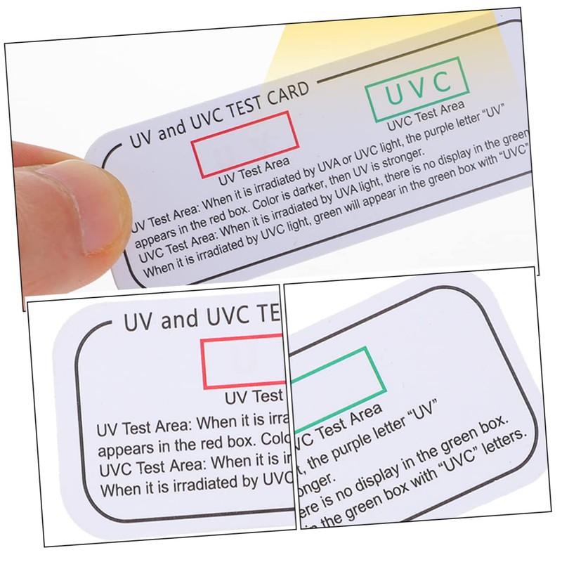 Mobestech UV Test Cards 5pcs UV Test Uvc-uva Test Tools
