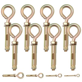 Tanstic M16 Concrete Eye Bolt Expansion Eyebolt Concrete Anchor Eyebolt Brick Anchors Eyebolt Heavy Duty Eyebolts for Wall Ceiling Concrete Masonry Pack of 8
