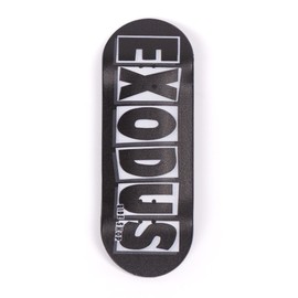 EXODUS Deep Concave Fingerboard Deck (Black/White Brand Logo, 33mm)