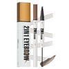 MOLAKS 2-in-1 Eyebrow Pencil & Tinted Brow Gel - Dual-Ended