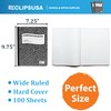 Composition Notebook Wide Ruled Composition Notebooks Bulk Black Marble Hard