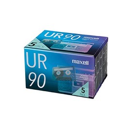 Maxell UR-90N 5P Recording Cassette Tape, 90 Minutes, 5 Rolls, UR Series