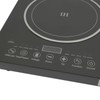 1200W Dual Zone Induction Cooktop, 2 Burner Electric Stove w/