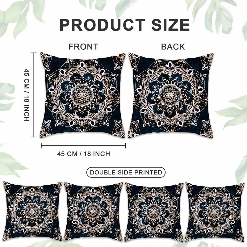 Betadistor Black Cushion Covers 4 Pack 45 x 45 cm