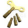 18 Piece Brass Clock Winding Key Set 1.75mm - 6.0mm