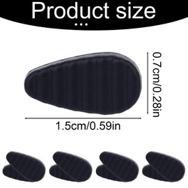 24 Pairs Silicone Eyeglass Nose Pads, Black Soft Non Slip Eye Glass Replacement Nose Grip Pads Adhesive Repair Kits for Glasses Sunglasses