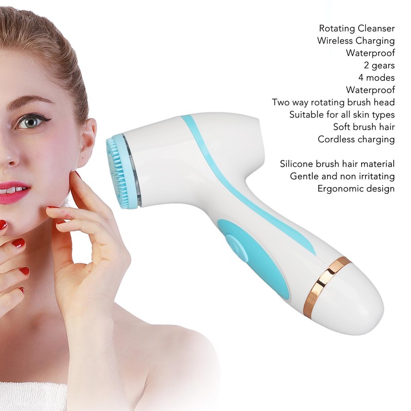 Electric Facial Cleansing Brush Silicone Pore Deep Cleansing Waterproof Make