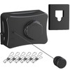 Retractable Clothesline - Heavy Duty 44lb 304 Stainless Lines,16.7ft Anti-Sag