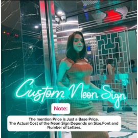 NeonVibez Custom Neon Sign LED Neon Sign Night Light for Home Birthday Wall Wedding Décor