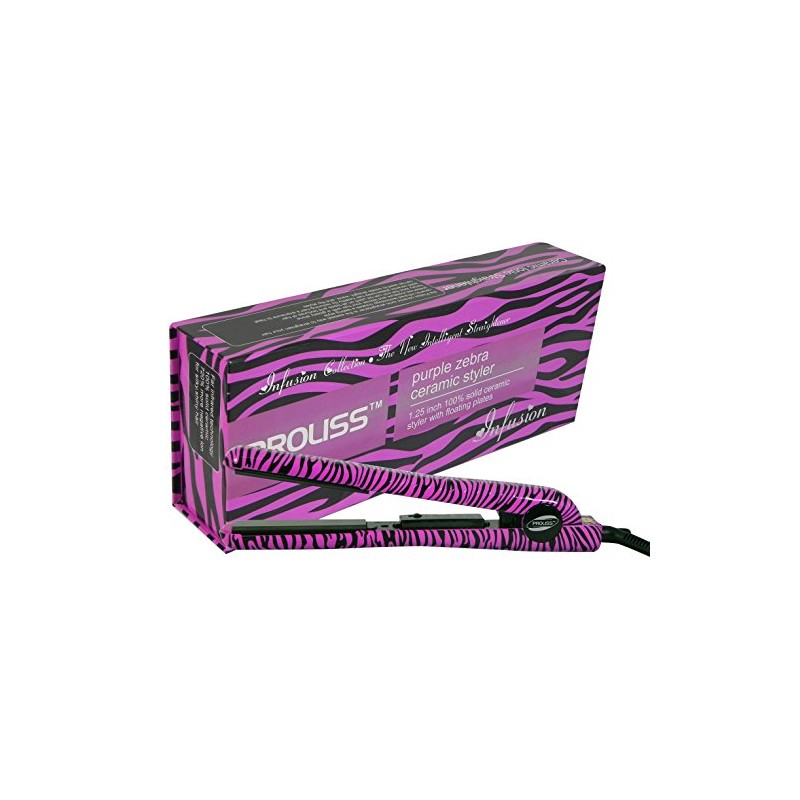 Proliss Infusion Limited Edition Hair Straightening Irons, Purple Zebra, 1