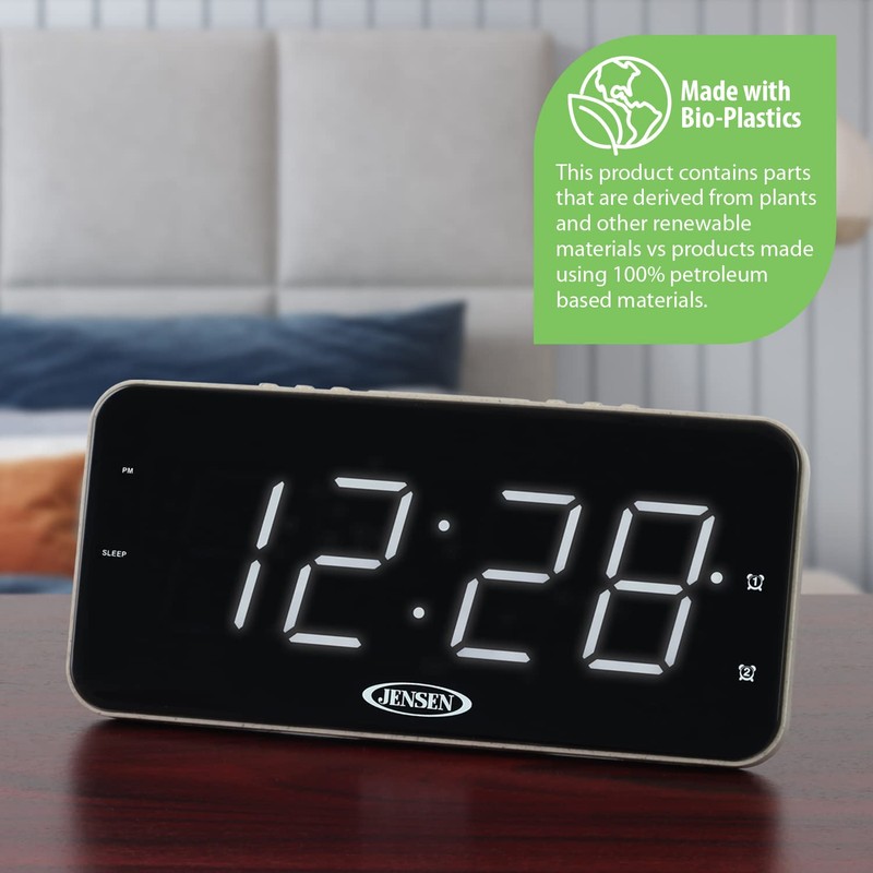 JENSEN JCR-212 JCR-212 AM/FM Digital Dual-Alarm Clock Radio