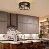 foucasal Farmhouse Ceiling Light Fixture Black Flush Mount Ceiling Light