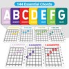 Zastic! Guitar Chords Flash Cards - 144 Chord Flash Cards,