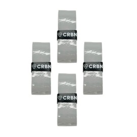 CRBN Drytec™ Overgrips - Pickleball Paddle Grip Tape - Absorbs Shock & Moisture - 4-Pack, Grey