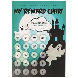 School Stickers A4 Haunted House Reward Chart and Stickers - Bumper Pack