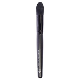 e.l.f. Cepillo de base puntiagudo, cabezal de cepillo cónico para ocultar, resaltar y contornear, para líquido, crema y polvo, fabricado con cerdas si