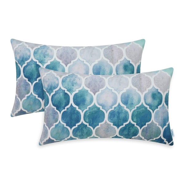 CaliTime Pack of 2 Cozy Pillow Cases Covers for Couch