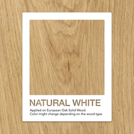 Natura Onecoat Wood Stain Oil, Sample, 25 mL (0.84 fl oz), Natural White, Easy to Apply, Very Low Odor, Linseed Oil, Interior Furniture&Flooring, Dries Fast, VOC/Solvent Free, Hardwax Oil for Sampling