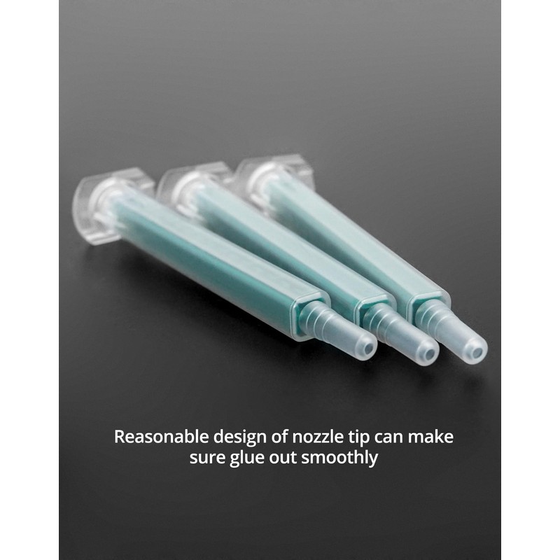 QWORK Static Mixing Nozzle Tip, 50 Pcs Mixing Epoxy Adhesive