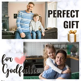 INNObeta Godfather Gifts Valet Tray, Desktop Storage Organizer PU Leather Bedside Tray Key Coin Holder for Godfather, Perfect for Birthday, Christmas Father's Day - Man Myth Legend