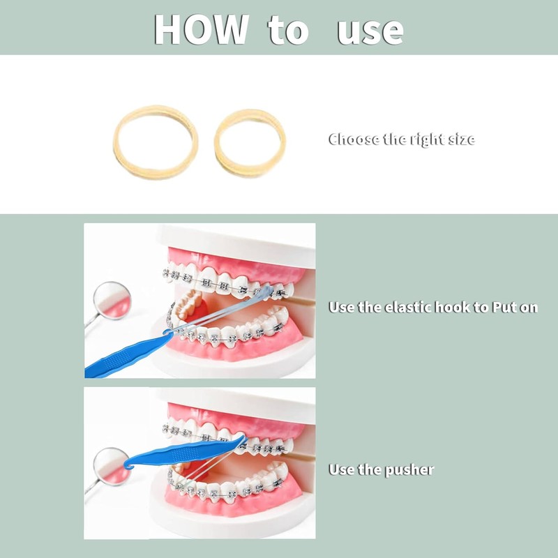 400PCS Small Elastic Bands - Orthodontic Elastic Bands - 3/16