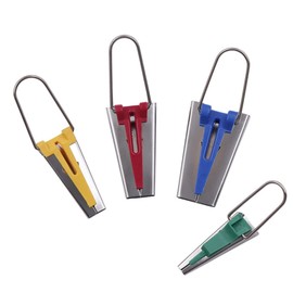 Cerioll Bias Tape Maker, 4-Piece Bias Tape Maker Set, Fabric Bias Tape Maker Tool, Bias Tape Tool Set, 6 mm, 12 mm, 18 mm, 25 mm, Bias Tape Tool, Sewing, Quilting, Bias Binding, Sewing