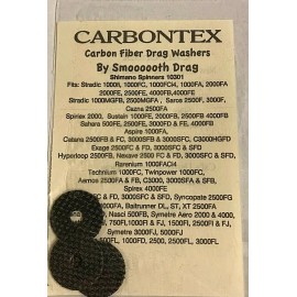 Smooth Drag SHIMANO Sustain 1000FE, 2000FB, 2500FB & 4000FB  CARBONTEX Washers