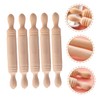 Zerodeko 30pcs Mini Wood Rolling Pin Miniature Rolling Pin Wooden