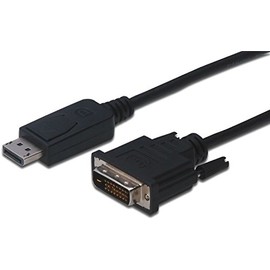 Ecoline AK1257 Display Port Cable ST<>DVI-D ST 2 m AWG 28 UL Certified CU