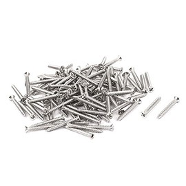 Sourcingmap M2.2 x 19mm Phillips Flat Head Self Tapping Screw Fasteners 100 Pcs