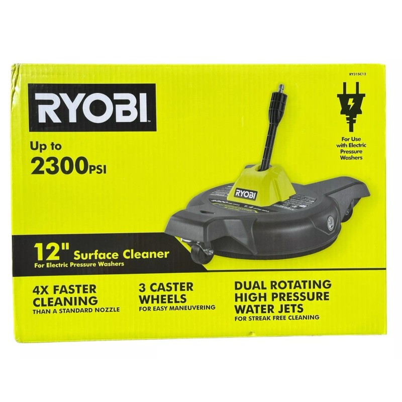 RYOBI 12" 3100PSI Electric Pressure Washer Surface Cleaner Attachment RY31SC312