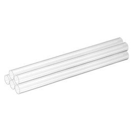 sourcing map 12Pcs Clear Rigid Acrylic Pipe, 18mm(0.71") ID x 20mm(0.79") OD 12" Round Polycarbonate Tube Plastic Tubing for Plumbing, Lighting, Aquarium, DIY Projects