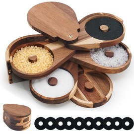 Acacia Margarita Salt Rimmer Set, 5 Tier salt rimmer for cocktails with 10 Sponges, Ideal for salt and sugar cocktails House Party