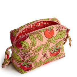 Vera Bradley Premium Cotton Blake Crossbody Bag, Tomato Vines