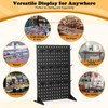 4 Pack Peg Board Display Stand for Vendors with 48