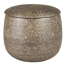 Sento Senga Pottery 11-0243041 Iga Ware Ohitsu Black Persimmon Glaze