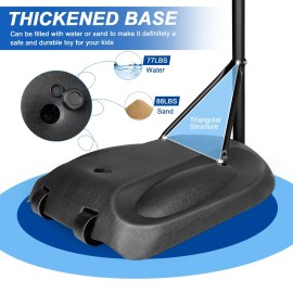Portable Iron 7.5ft 9.2ft 32 Inch Indoor Outdoor Basketball Hoop System Adjustable Stand Backboard Youth Adults Court EquipmentMaterial: Iron