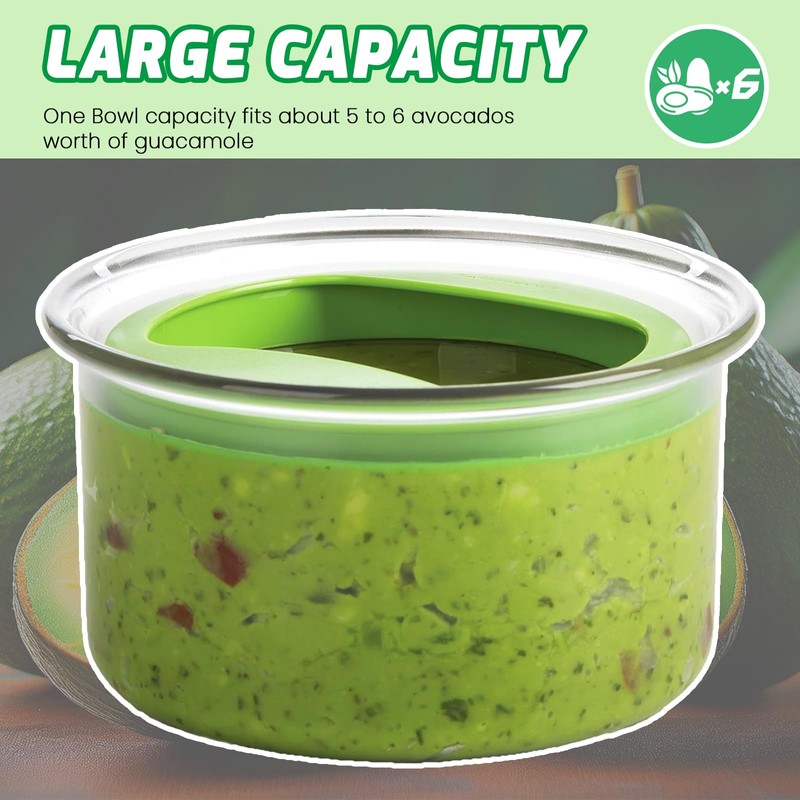 WodGod Guacamole Keeper(1 Pcs), Guacamole Bowls, Avocado Keeper Fresh Guacamole