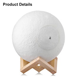 Uten Moon lamp, 3D Print LED Moon Light Lamp, Dimmable Touch Control Brightness Light for Home Decoration and Gifts for Lover,Parents,Friends, 16 RGB Color (Multi)