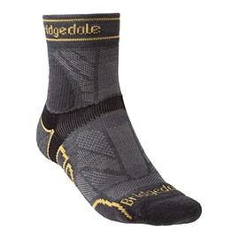 Bridgedale TRAIL RUN Lightweight T2 Merino Sport 3/4 Crew-Men's- X-Large-Gunmetal