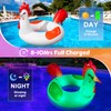 Junbig Inflatable Pool Floats with Lights, 63" Chicken Pool Floaties