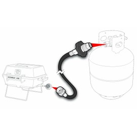 Camco 60" Pigtail Propane Hose Connector, Connects Propane Cylinder To a RV or Trailer Propane Regulator, Provides Thermal Protection and Excess Flow Protection (59193)