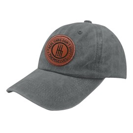 Real Cars Don’t Shift Themselves Laser Engraved Hat – Funny Car Enthusiast Cap for Manual Transmission Lovers Who Like Engraved,Hiking Hats Suitable Gray
