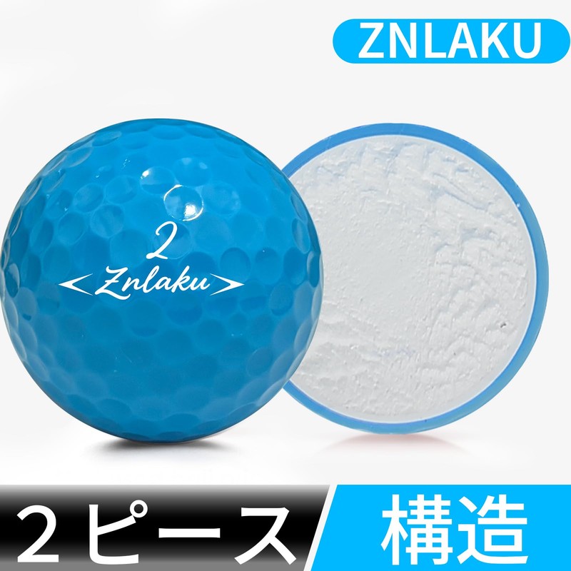 ZNLAKU Golf Balls High Visibility Color Golf Ball 2-Piece Construction