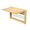 OLMPYE Wall Mounted Folding Table,Wooden Mounted Desk with Iron Bracket,Wall