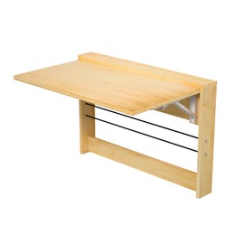 OLMPYE Wall Mounted Folding Table,Wooden Mounted Desk with Iron Bracket,Wall Desk Fold Down for Small Spaces,Laundry Room, Room, Study