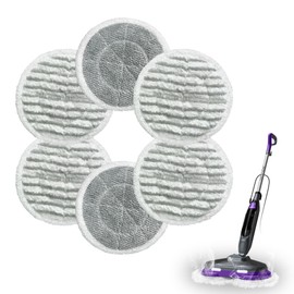 BOJUK Steam Mop Replacement Pads, All-in-One Scrubbing Mop Pads